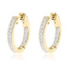 14K Yellow Gold Inside Out Channel Set Diamond Hoop Earrings 1.45ct -H'Hen Sale Store 14k gold inside out channel set diamond hoop earrings 145ct ye