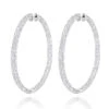 14K White Gold Inside Out Diamond Hoop Earrings 5.40ct 2 14K White Gold Inside Out Diamond Hoop Earrings 5.40ct -H'Hen Sale Store 14k gold inside out diamond hoop earrings 540ct p 6198 wh