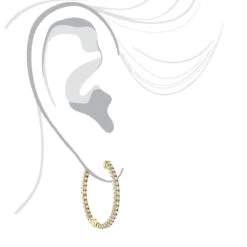 14K Yellow Gold Inside Out Diamond Hoop Earrings For Women By Luxurman 2.1ct -H'Hen Sale Store 14k gold inside out diamond hoop earrings for women by luxurman 21ct bodye