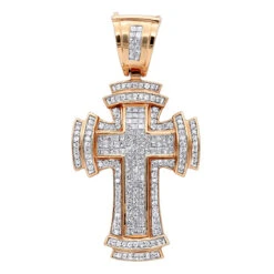14K White Gold Invisible Set Diamond Cross Pendant 2.19ct 16 14K White Gold Invisible Set Diamond Cross Pendant 2.19ct -H'Hen Sale Store 14k gold invisible set diamond cross pendant 219ct p 6584 ro