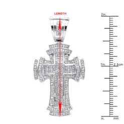 14K White Gold Invisible Set Diamond Cross Pendant 2.19ct 23 14K White Gold Invisible Set Diamond Cross Pendant 2.19ct -H'Hen Sale Store 14k gold invisible set diamond cross pendant 219ct p 6584 rulerwh