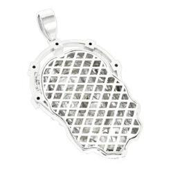 Hip Hop 14K White Gold Jesus Face Diamond Pendant For Men 3.55ct 11 Hip Hop 14K White Gold Jesus Face Diamond Pendant For Men 3.55ct -H'Hen Sale Store 14k gold jesus face diamond pendant 355ct p 181 backwh