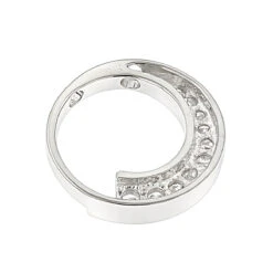 14K White Gold Journey Diamond Pendant Circle 1ct 10 Year Anniversary Present -H'Hen Sale Store 14k gold journey diamond pendant circle 096ct p 6979 backwh