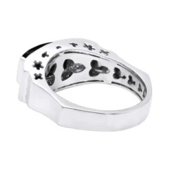14K White Gold Ladies Black Onyx Ring 0.26ct -H'Hen Sale Store 14k gold ladies black onyx ring 026ct p 29686 backwh