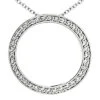 14K White Gold Ladies Circle Diamond Necklace 1.11ct -H'Hen Sale Store 14k gold ladies circle diamond necklace 111ct p 28207 white 20220426