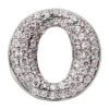 14K White Gold Ladies Circle Diamond Pendant 0.81ct