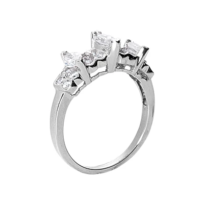 14K White Gold Ladies Diamond Ring 0.83ct 5 14K White Gold Ladies Diamond Ring 0.83ct - Image 3