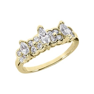 14K White Gold Ladies Diamond Ring 0.83ct 4 14K White Gold Ladies Diamond Ring 0.83ct - Image 2