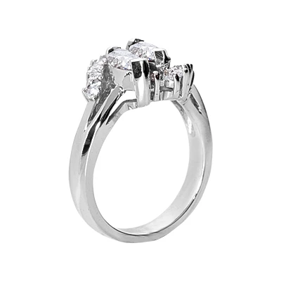14K White Gold Ladies Diamond Ring 1.21ct 5 14K White Gold Ladies Diamond Ring 1.21ct - Image 3