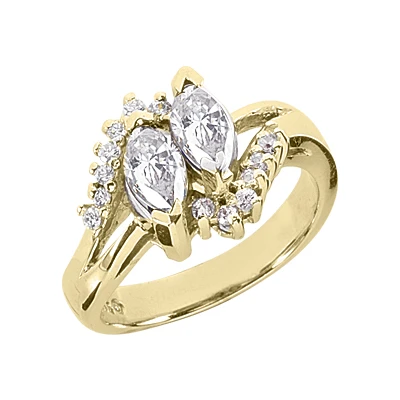 14K White Gold Ladies Diamond Ring 1.21ct 4 14K White Gold Ladies Diamond Ring 1.21ct - Image 2