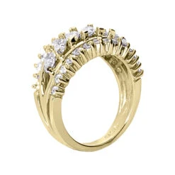 14K White Gold Ladies Diamond Ring 1.88ct 12.9mm -H'Hen Sale Store 14k gold ladies diamond ring 188ct p 29521 back yellow