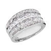 14K White Gold Ladies Diamond Ring 2.38ct