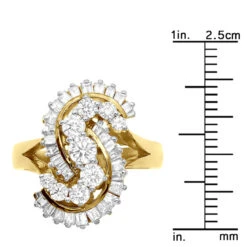 14K Yellow Gold Ladies Diamond Ring 2ct 15 14K Yellow Gold Ladies Diamond Ring 2ct -H'Hen Sale Store 14k gold ladies diamond ring 2ct p 29198 ruler yellow