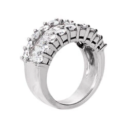 14K White Gold Ladies Diamond Ring 3.58ct 10.7mm 8 14K White Gold Ladies Diamond Ring 3.58ct 10.7mm -H'Hen Sale Store 14k gold ladies diamond ring 358ct p 29561 back white