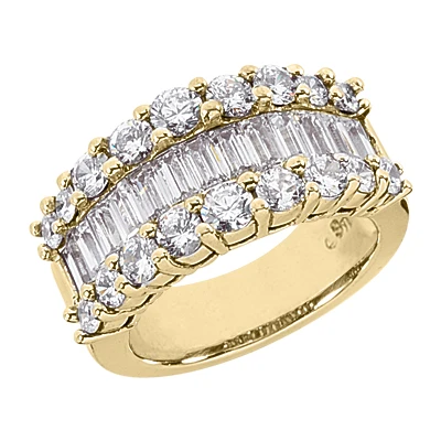 14K White Gold Ladies Diamond Ring 3.58ct 10.7mm 4 14K White Gold Ladies Diamond Ring 3.58ct 10.7mm - Image 2