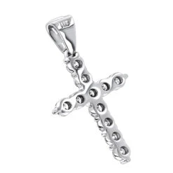 14K White Gold Large Diamond Cross Pendant For Men & Women By LUXURMAN 3.3ctw 11 14K White Gold Large Diamond Cross Pendant For Men & Women By LUXURMAN 3.3ctw -H'Hen Sale Store 14k gold large diamond cross pendant by luxurman 33ctw backwh