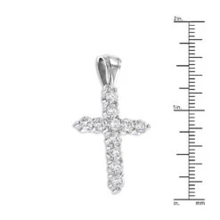 14K White Gold Large Diamond Cross Pendant For Men & Women By LUXURMAN 3.3ctw 13 14K White Gold Large Diamond Cross Pendant For Men & Women By LUXURMAN 3.3ctw -H'Hen Sale Store 14k gold large diamond cross pendant by luxurman 33ctw rulerwh