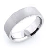 14K White Gold Matte Men's Wedding Band