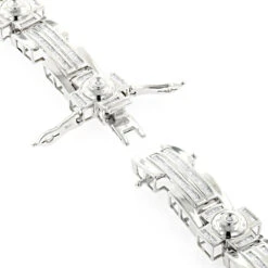 14K Yellow Gold Unique Diamond Bracelet For Men 4.5ct -H'Hen Sale Store 14k gold mens diamond bracelet 450ct p 7003 clasp