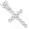 14K White Gold Men's Diamond Cross Pendant 0.98ct -H'Hen Sale Store 14k gold mens diamond cross jewelry pendant 098ct p 6589 wh