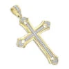 Large 14K Yellow Gold Men's Diamond Cross Pendant 2ct 3.5 Inches Long 1 Large 14K Yellow Gold Men's Diamond Cross Pendant 2ct 3.5 Inches Long -H'Hen Sale Store 14k gold mens diamond cross pendant 200ct p 40344 ye