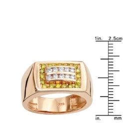 14K Yellow Gold Men's Diamond Pinky Ring White Yellow 0.60ct -H'Hen Sale Store 14k gold mens diamond pinky ring white yellow 060ct p 225 rulerro