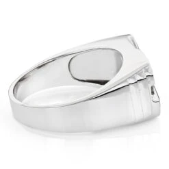 Black Onyx 14K White Gold Men's Diamond Ring 0.30ct -H'Hen Sale Store 14k gold mens diamond ring 030ct p 27944 backwh