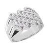 14K White Gold Men's Diamond Ring 0.80ct 12.6mm 1 14K White Gold Men's Diamond Ring 0.80ct 12.6mm -H'Hen Sale Store 14k gold mens diamond ring 080ct p 27987 white 20220426