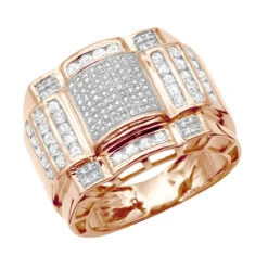 14K Yellow Gold Men's Diamond Ring 1.15ct -H'Hen Sale Store 14k gold mens diamond ring 115ct p 38780 ro