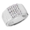 14K White Gold Men's Diamond Ring 1.20ct 12.1mm 2 14K White Gold Men's Diamond Ring 1.20ct 12.1mm -H'Hen Sale Store 14k gold mens diamond ring 120ct p 27885 white 20220426