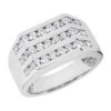 14K White Gold Men's Diamond Ring 1.20ct 10.8mm -H'Hen Sale Store 14k gold mens diamond ring 120ct p 27951 white 20220426