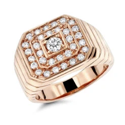 14K Yellow Gold Men's Diamond Ring 1.31ct By Luxurman 10 14K Yellow Gold Men's Diamond Ring 1.31ct By Luxurman -H'Hen Sale Store 14k gold mens diamond ring 131ct p 27939 ro