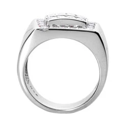 14K White Gold Men's Diamond Ring 1.32ct 11.3mm 8 14K White Gold Men's Diamond Ring 1.32ct 11.3mm -H'Hen Sale Store 14k gold mens diamond ring 132ct p 27850 back white 20220426