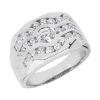 14K White Gold Men's Diamond Ring 1.34ct 11.3mm -H'Hen Sale Store 14k gold mens diamond ring 134ct p 27882 white 20220426
