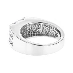 14K White Gold Men's Diamond Ring 1.55ct 11 14K White Gold Men's Diamond Ring 1.55ct -H'Hen Sale Store 14k gold mens diamond ring 155ct p 27840 backwh