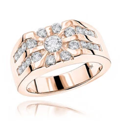 14K White Gold Men's Diamond Ring 1.55ct 10 14K White Gold Men's Diamond Ring 1.55ct -H'Hen Sale Store 14k gold mens diamond ring 155ct p 27840 ro