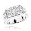 14K White Gold Men's Diamond Ring 1.55ct -H'Hen Sale Store 14k gold mens diamond ring 155ct p 27840 wh