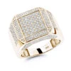 14K Yellow Gold Men's Diamond Ring 1.83ct -H'Hen Sale Store 14k gold mens diamond ring 183ct p 22500 ye
