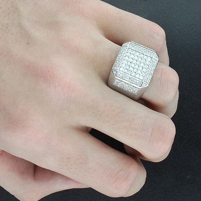 14K Yellow Gold Men's Diamond Ring 1.83ct 7 14K Yellow Gold Men's Diamond Ring 1.83ct - Image 5