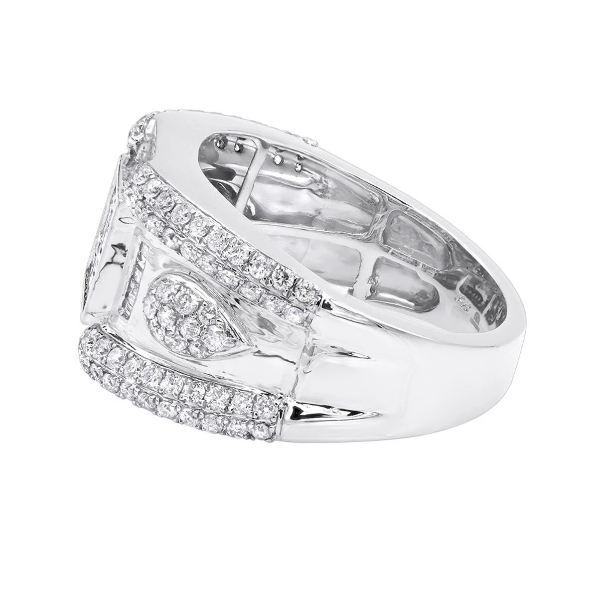 14K Yellow Gold Men's Diamond Ring 2.88ct 6 14K Yellow Gold Men's Diamond Ring 2.88ct - Image 4