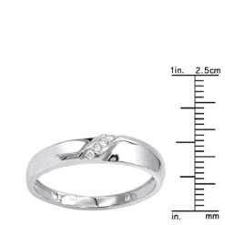 14K Rose Gold Men's Diamond Wedding Band 0.06ct -H'Hen Sale Store 14k gold mens diamond wedding band 006ct p 35749 rulerwh