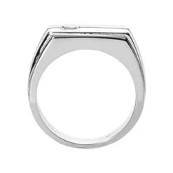 14K White Gold Men's Diamond Wedding Band 0.25ct 8 14K White Gold Men's Diamond Wedding Band 0.25ct -H'Hen Sale Store 14k gold mens diamond wedding band 025ct p 25621 back white 20220426