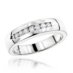 14K Yellow Gold Men's Diamond Wedding Band 0.28ct 5.1mm 9 14K Yellow Gold Men's Diamond Wedding Band 0.28ct 5.1mm -H'Hen Sale Store 14k gold mens diamond wedding band 028ct p 27543 wh