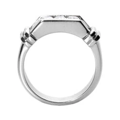 14K White Gold Men's Diamond Wedding Band 0.75ct 5.9mm 8 14K White Gold Men's Diamond Wedding Band 0.75ct 5.9mm -H'Hen Sale Store 14k gold mens diamond wedding band 075ct p 25608 back white 20220426