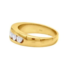 14K White Gold Men's Diamond Wedding Band 0.90ct 6.2mm 14 14K White Gold Men's Diamond Wedding Band 0.90ct 6.2mm -H'Hen Sale Store 14k gold mens diamond wedding band 090ct p 25559 backye