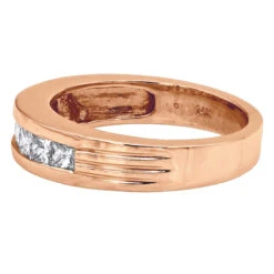 14K White Gold Men's Diamond Wedding Band 0.98ct 15 14K White Gold Men's Diamond Wedding Band 0.98ct -H'Hen Sale Store 14k gold mens diamond wedding band 098ct p 27553 backro