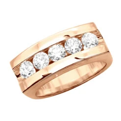 14K White Gold Men's Diamond Wedding Band 1.75ct -H'Hen Sale Store 14k gold mens diamond wedding band 175ct p 25610 rose