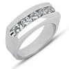 14K White Gold Men's Diamond Wedding Band 1.75ct 2 14K White Gold Men's Diamond Wedding Band 1.75ct -H'Hen Sale Store 14k gold mens diamond wedding band 175ct p 25610 white