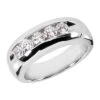 14K White Gold Men's Diamond Wedding Band 1ct 8.2mm 2 14K White Gold Men's Diamond Wedding Band 1ct 8.2mm -H'Hen Sale Store 14k gold mens diamond wedding band 1ct p 25593 white 20220426