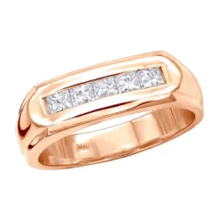 14K Yellow Gold Men's Diamond Wedding Band 1ct 7.4mm 12 14K Yellow Gold Men's Diamond Wedding Band 1ct 7.4mm -H'Hen Sale Store 14k gold mens diamond wedding band 1ct p 27601 ro